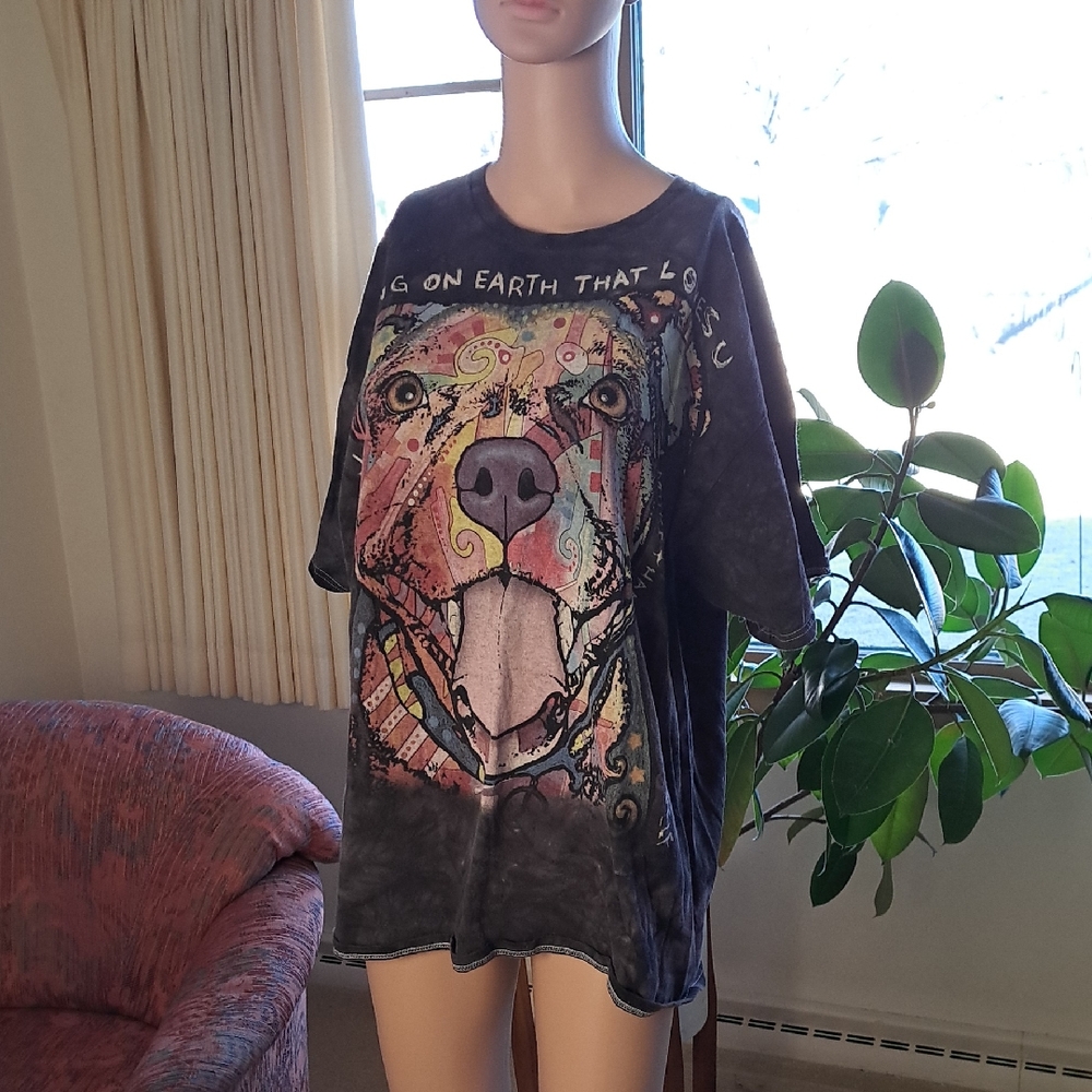Colorful Dog Graphic T-Shirt/ BUNDLE ONLY